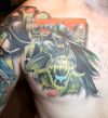 chest batman tattoo
